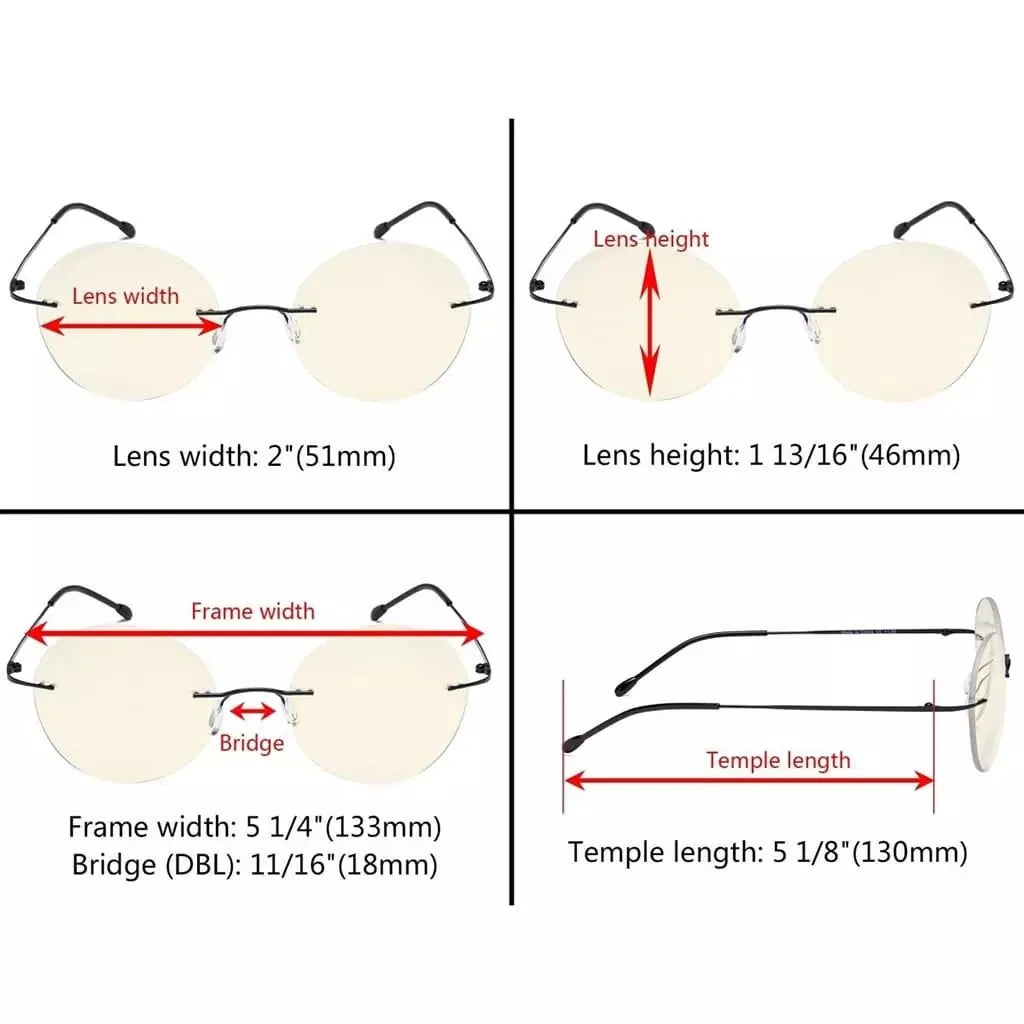 Rimless Multifocus Progressive Readers MWK9910