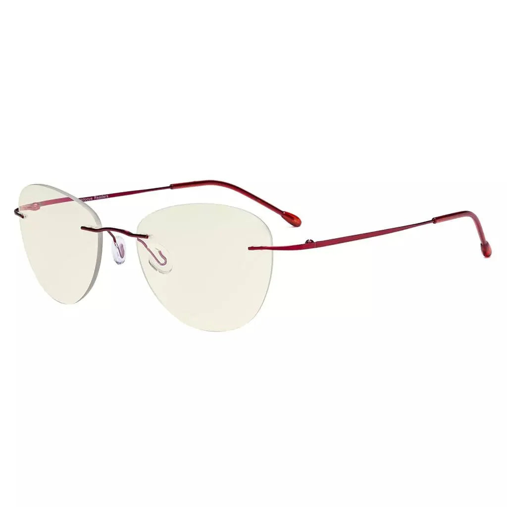 Rimless Pilot Progressive Multifocus Reading Glasses MWK9901B