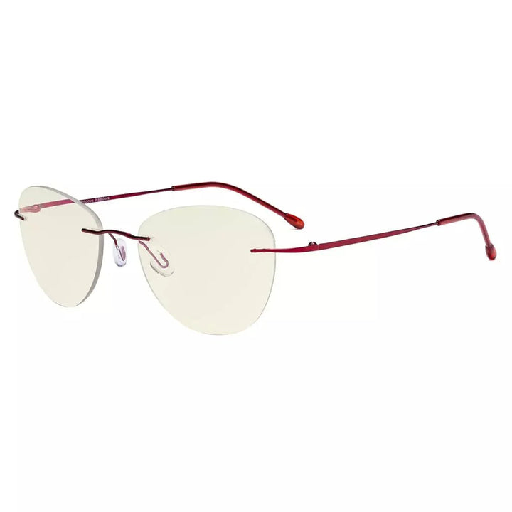 Rimless Pilot Progressive Multifocus Reading Glasses MWK9901B