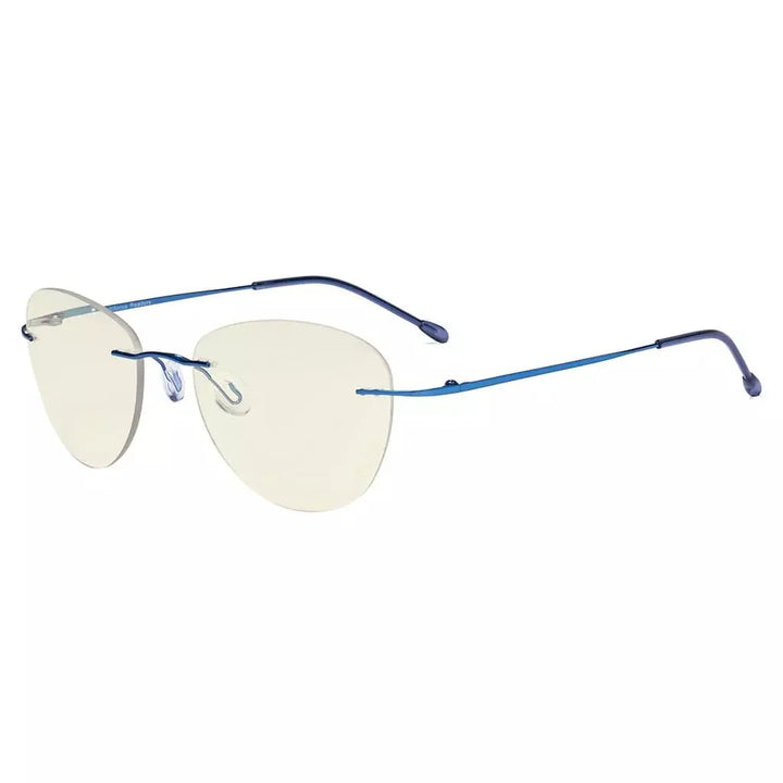 Rimless Pilot Progressive Multifocus Reading Glasses MWK9901B