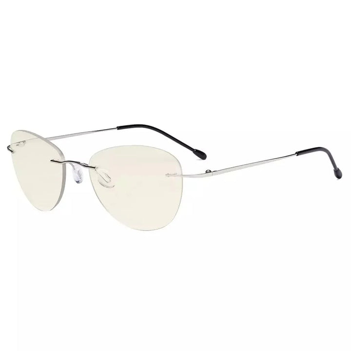 Rimless Pilot Progressive Multifocus Reading Glasses MWK9901B