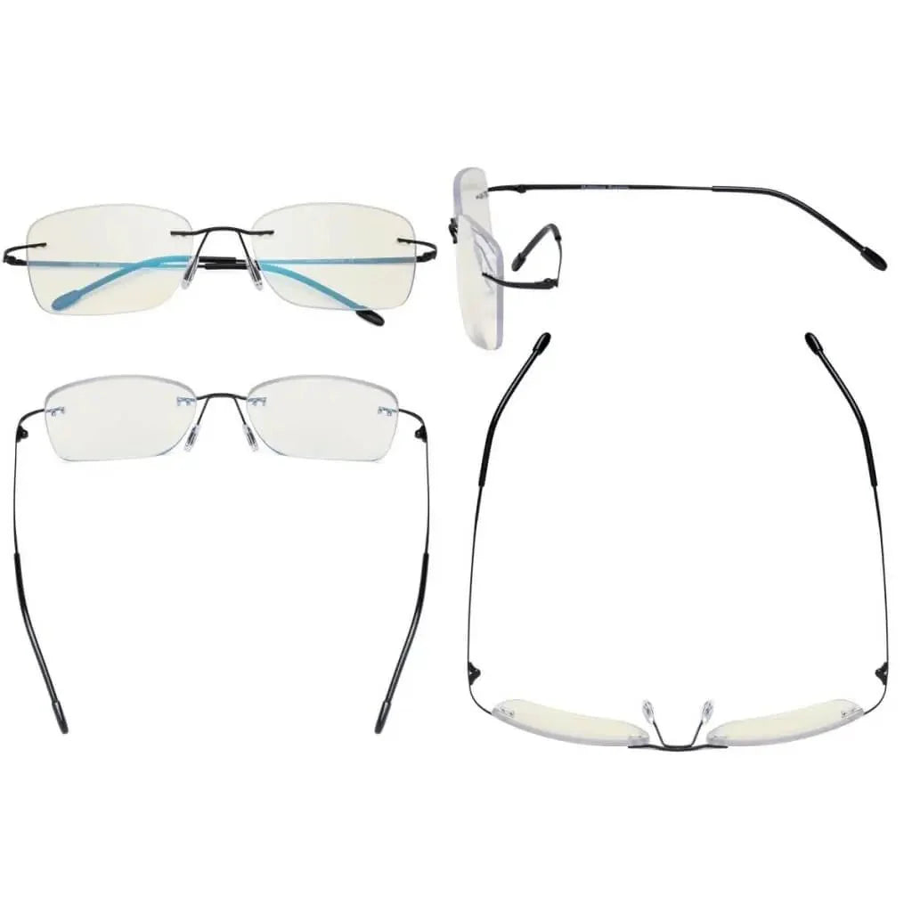 Rimless Progressive Multifocal Reading Glasses MWK9905B