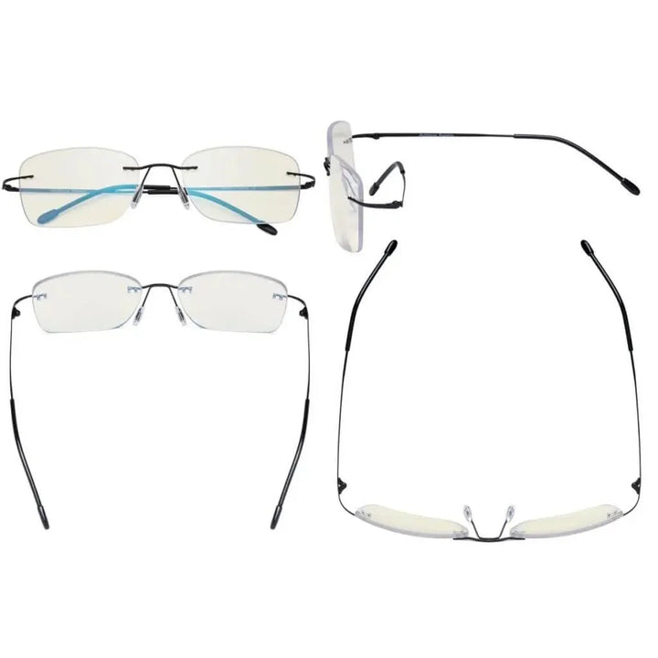 Rimless Progressive Multifocal Reading Glasses MWK9905B