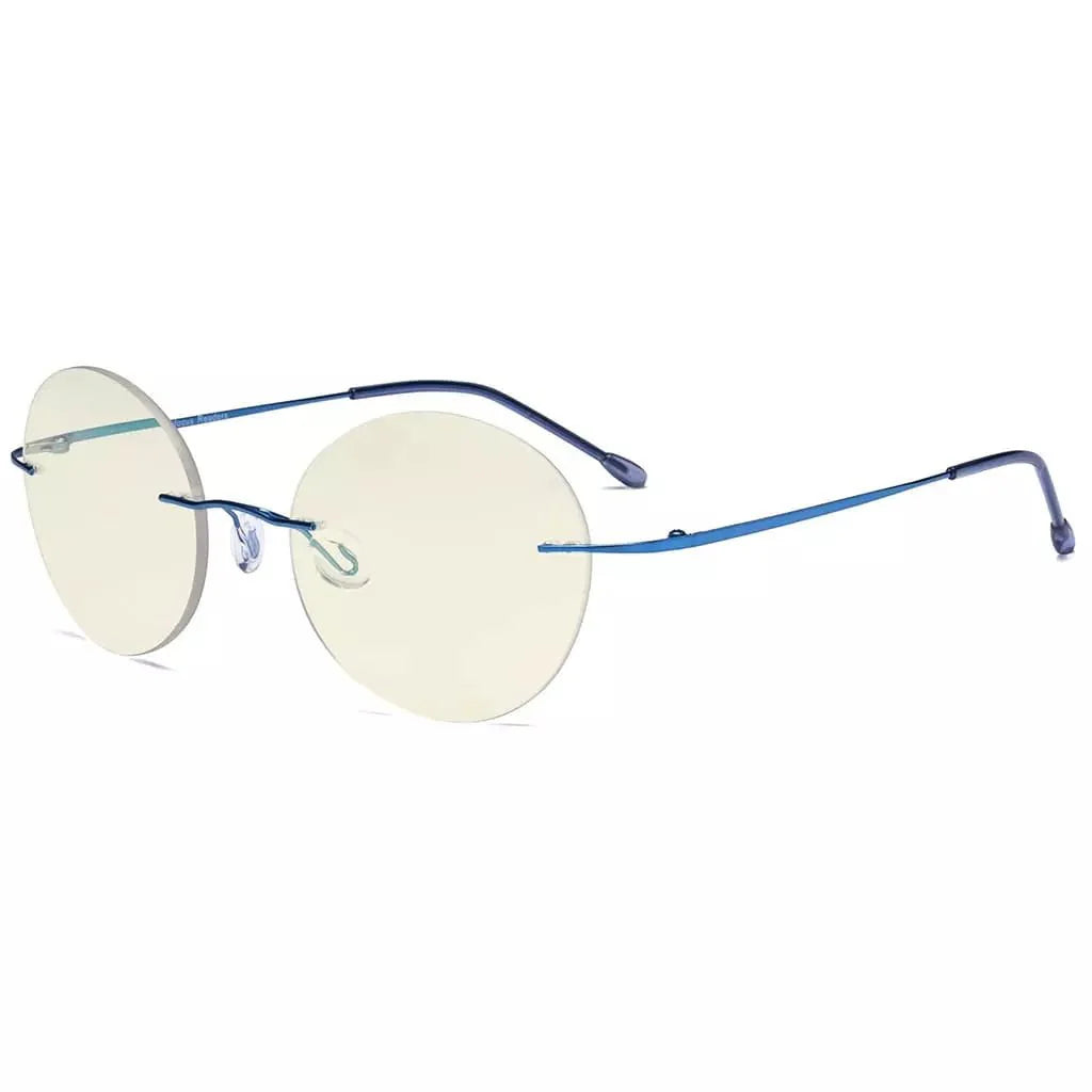 Rimless Round Multifocus Progressive Reading Glasses MWK9910