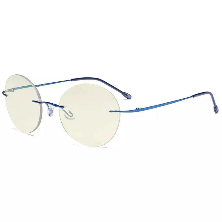 Rimless Round Multifocus Progressive Reading Glasses MWK9910