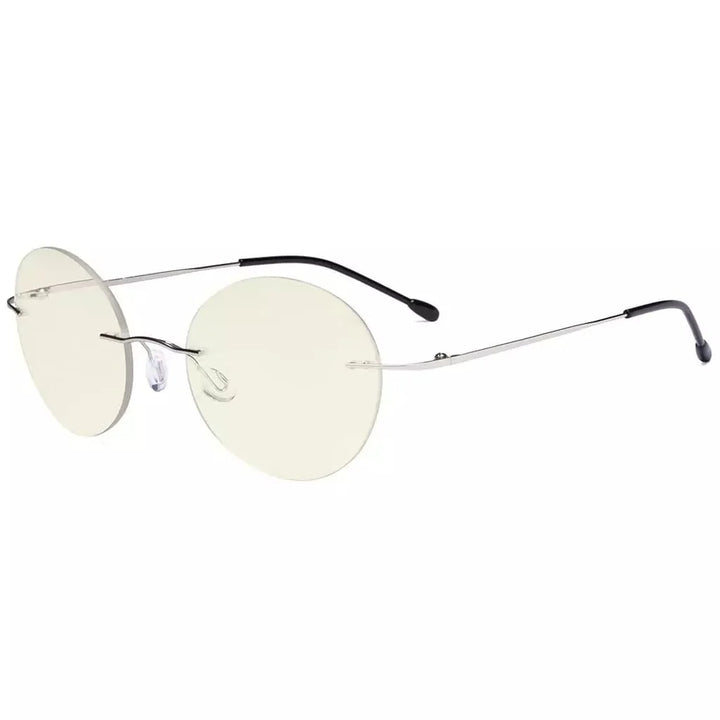 Rimless Round Multifocus Progressive Reading Glasses MWK9910