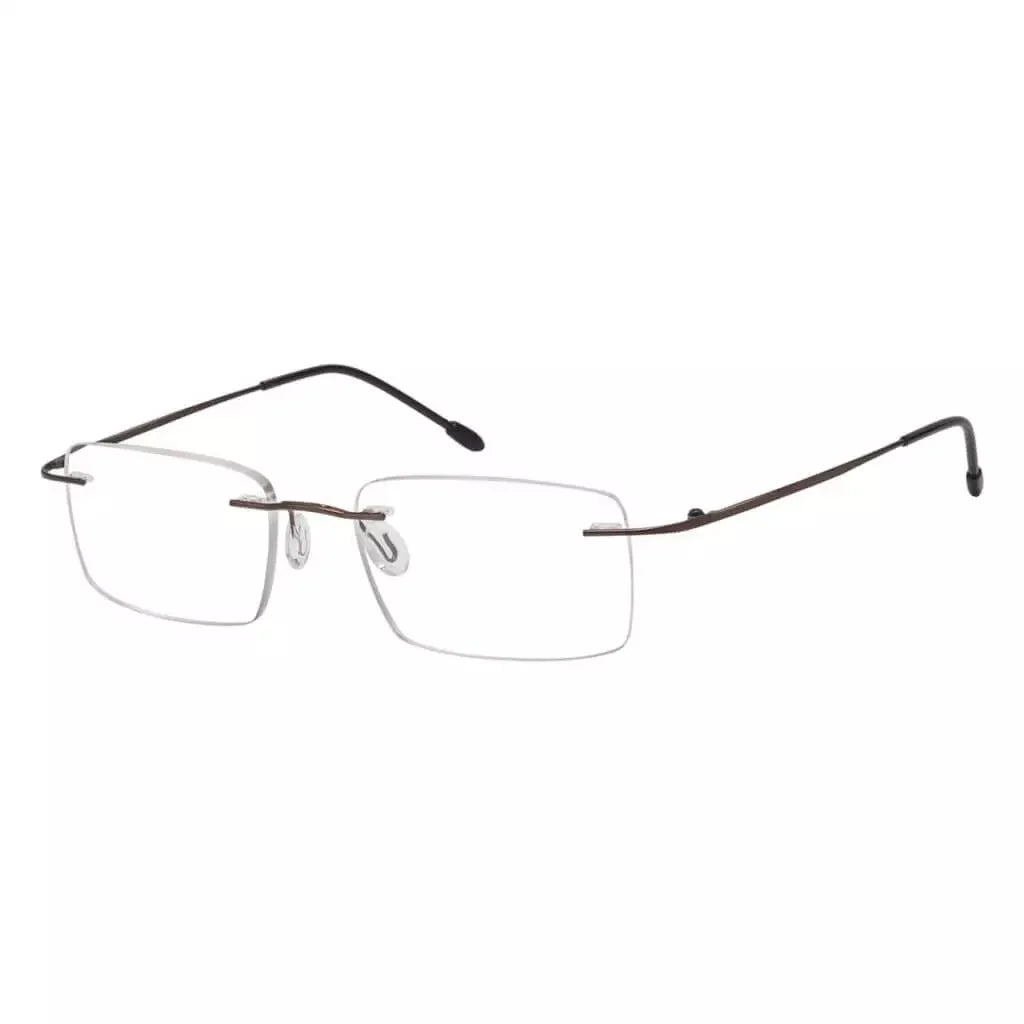Rimless Rectangle Reading Glasses RWK9904