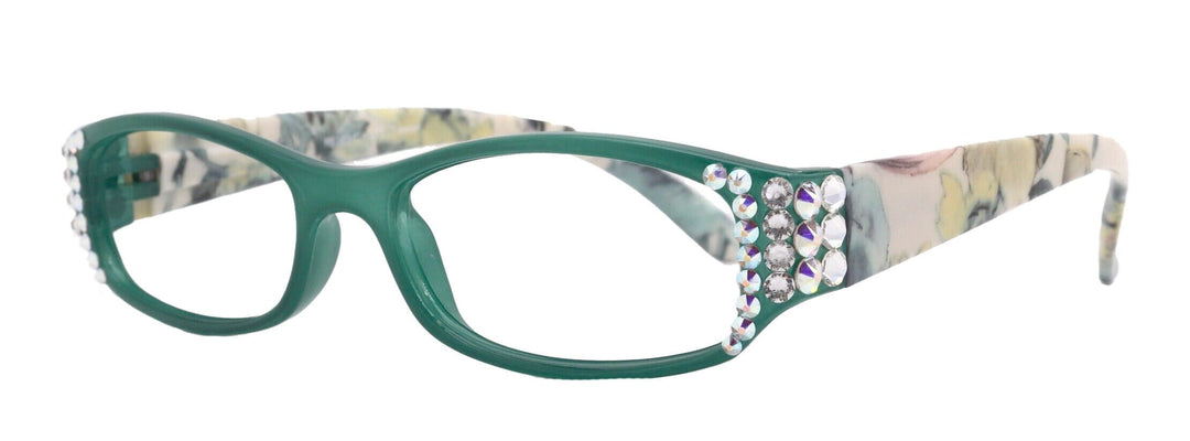 Rosie Bling Reading Glasses Women with Genuine European Crystals