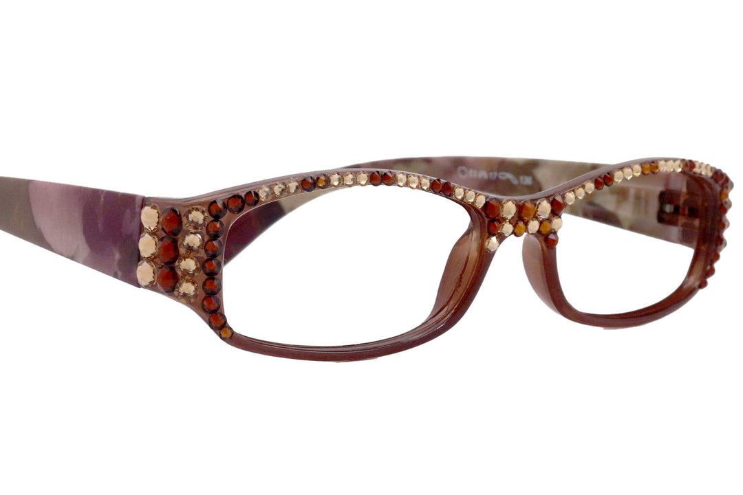 Rosie Bling Reading Glasses Women with Genuine European Crystals