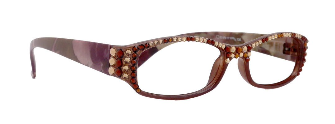 Rosie Bling Reading Glasses Women with Genuine European Crystals