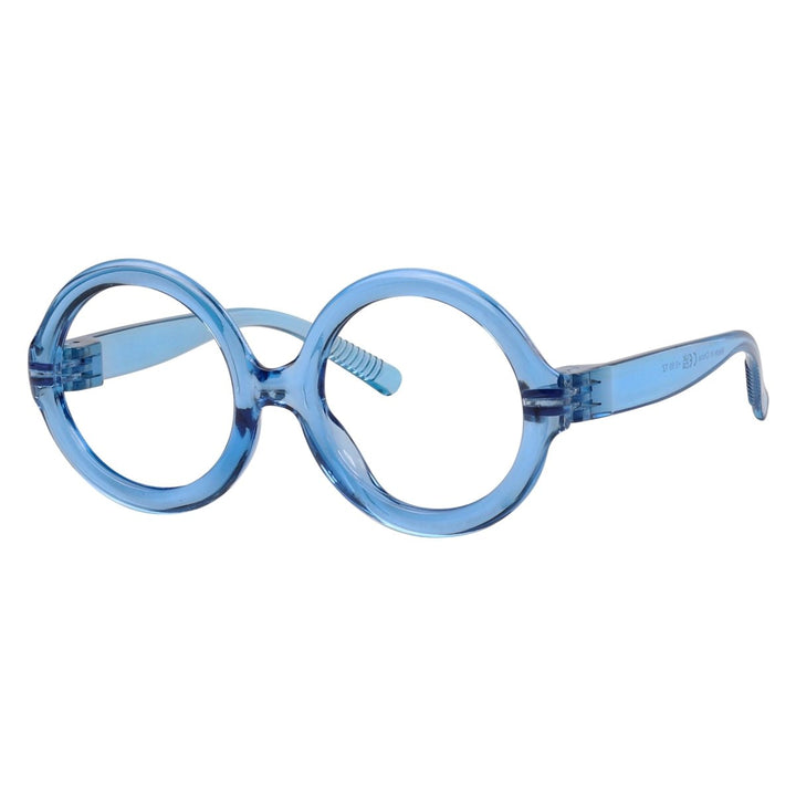 Round 30% Blue Light Blocking Metalless Screwless Glasses
