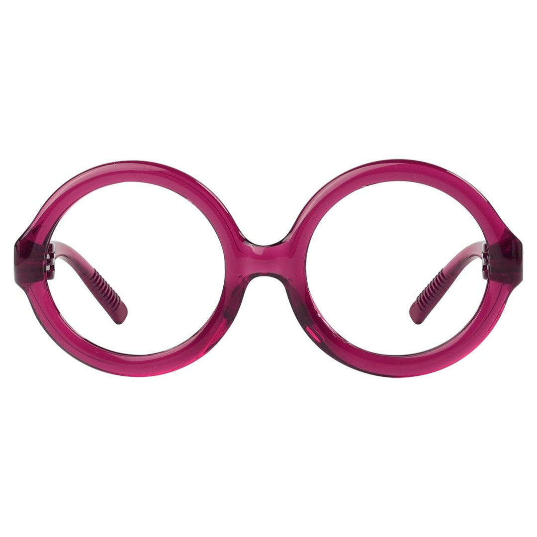 Round 30% Blue Light Blocking Metalless Screwless Glasses