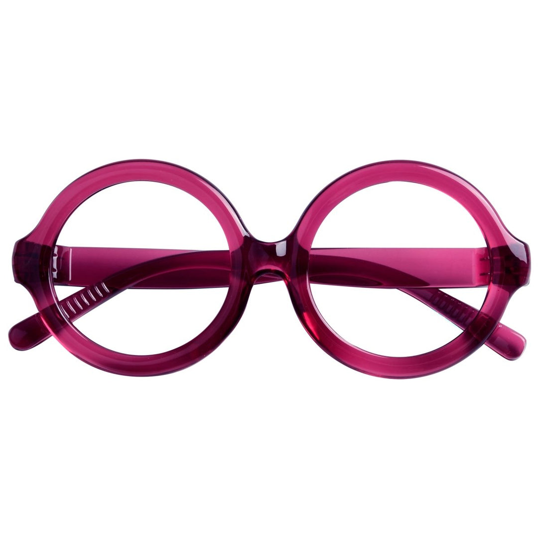 Round 30% Blue Light Blocking Metalless Screwless Glasses