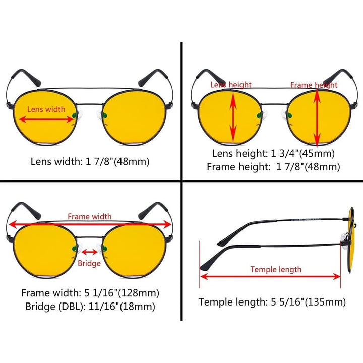 Round Blue Light Blocking Eyeglasses LX19029-BB90