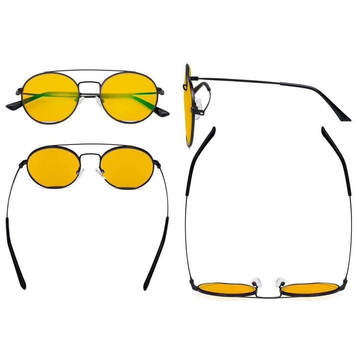 Round Blue Light Blocking Eyeglasses LX19029-BB90