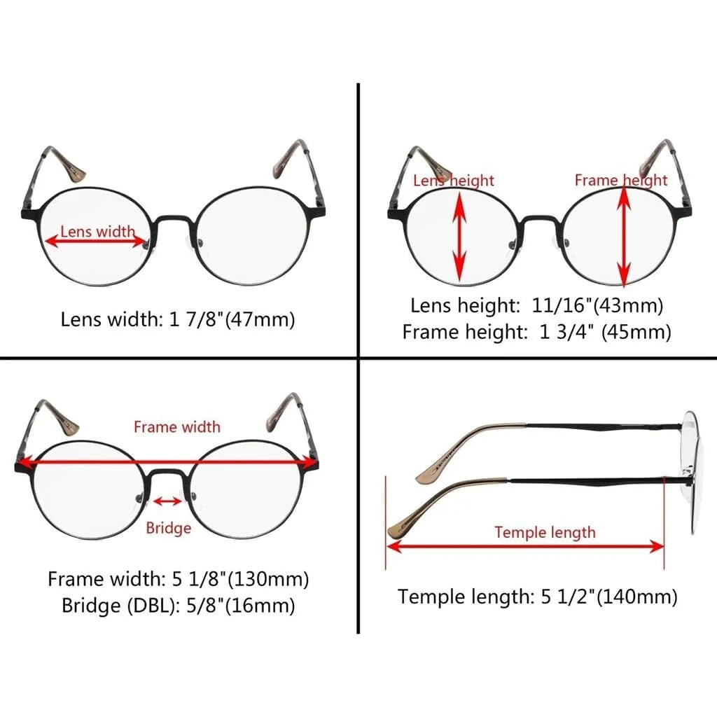 Round Full Rim Reading Glasses R15044