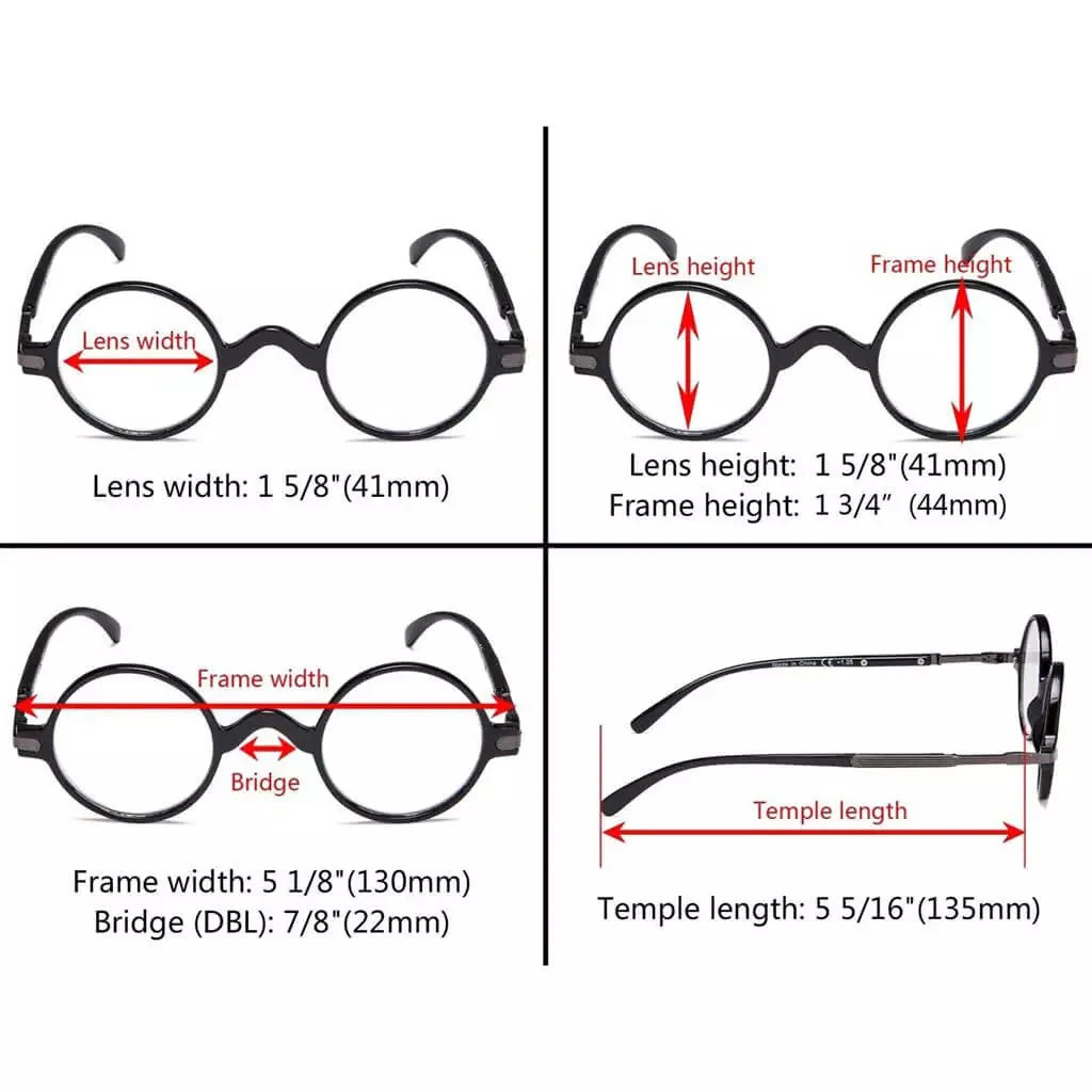 Round Reading Glasses R077B
