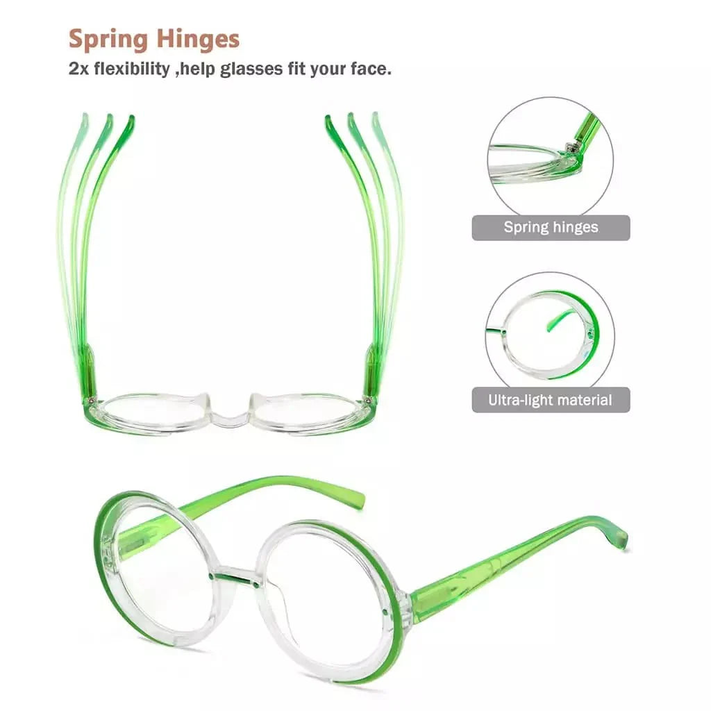 Small Frame Round Glasses 4 Pack for Round Face R2005C