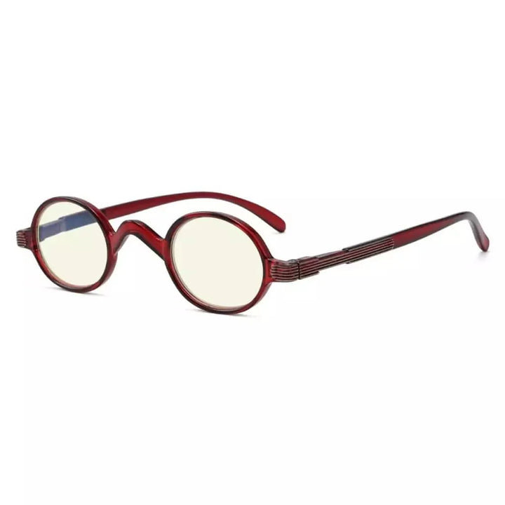 Small Frame Round Glasses Blue Light Filter UVR077X