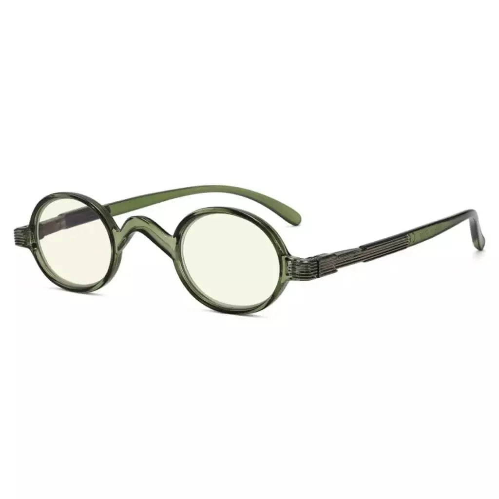 Small Frame Round Glasses Blue Light Filter UVR077X