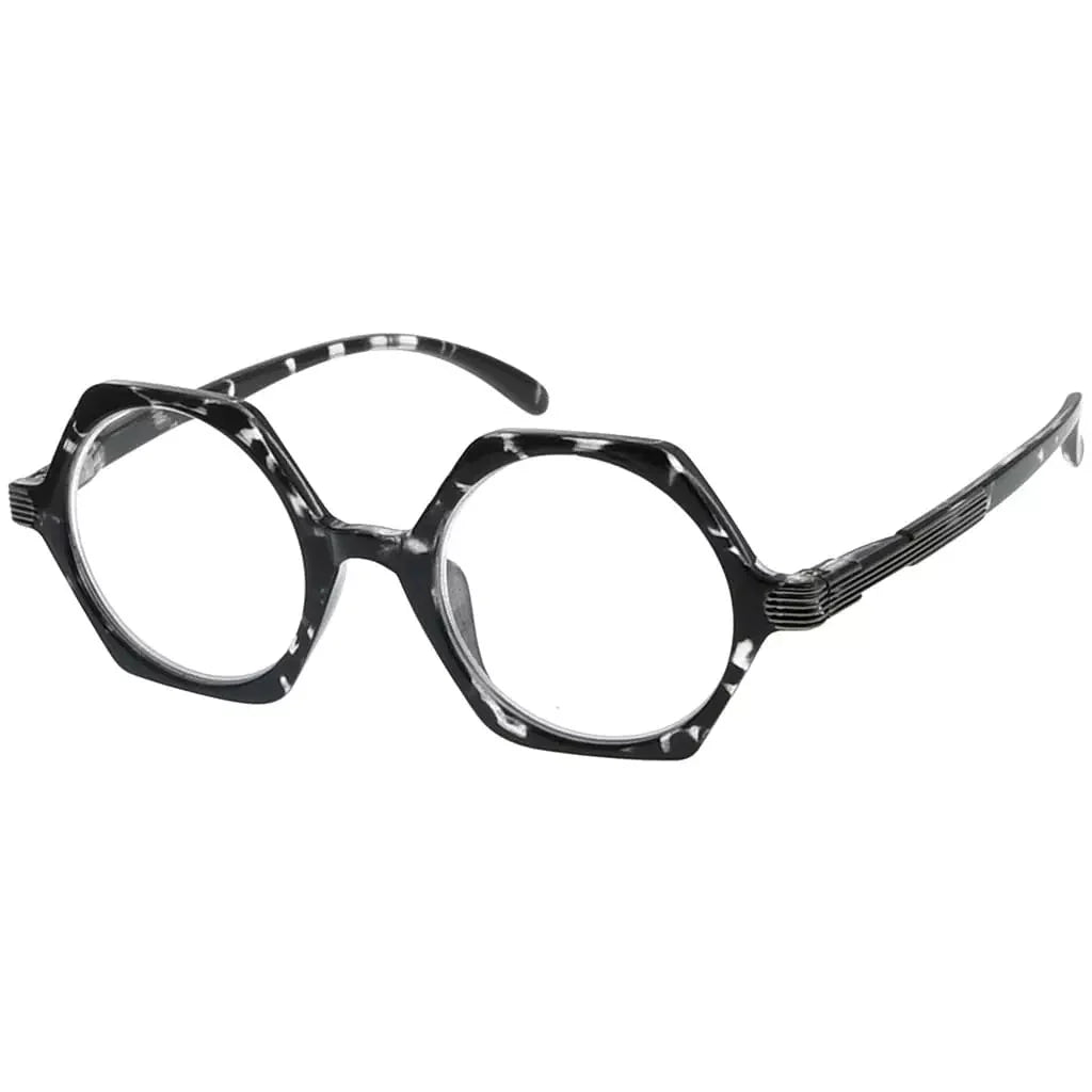Small Vintage Polygon Reading Glasses Classic Geometric Readers R2009