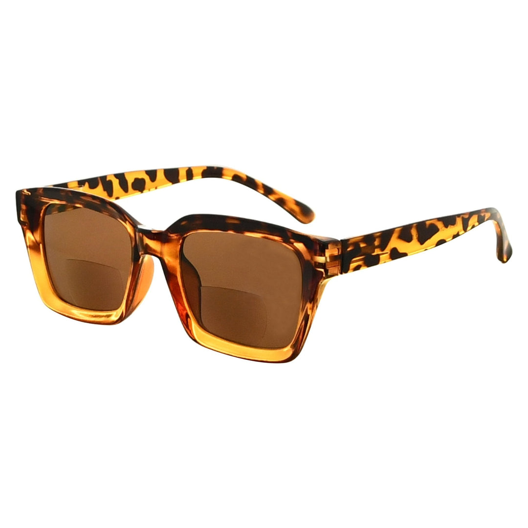 Square Sunglasses Thicker Frame Bifocal Readers SBR9106