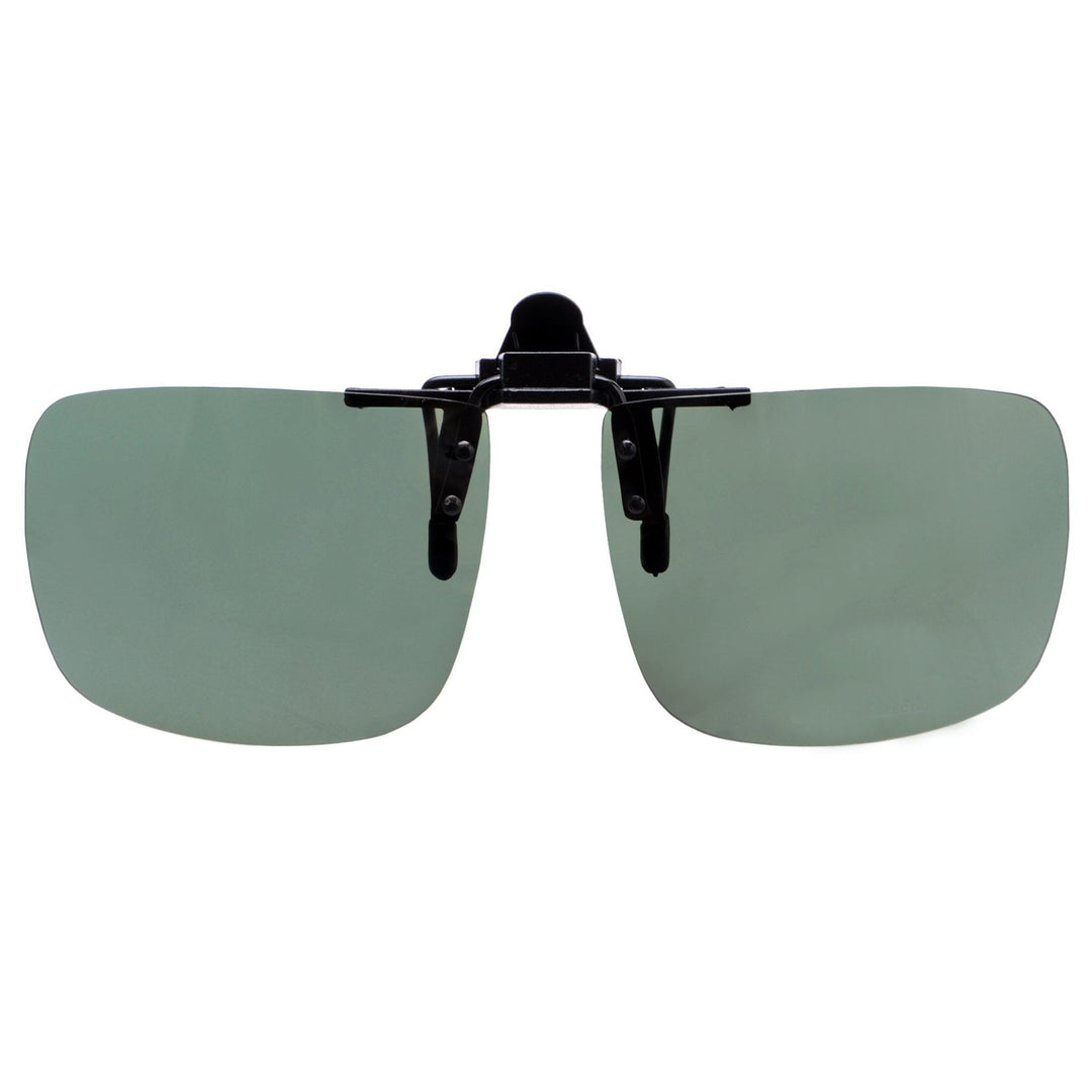 Square Flip up Polarized Clip on Sunglasses F69 (60MMx48MM)