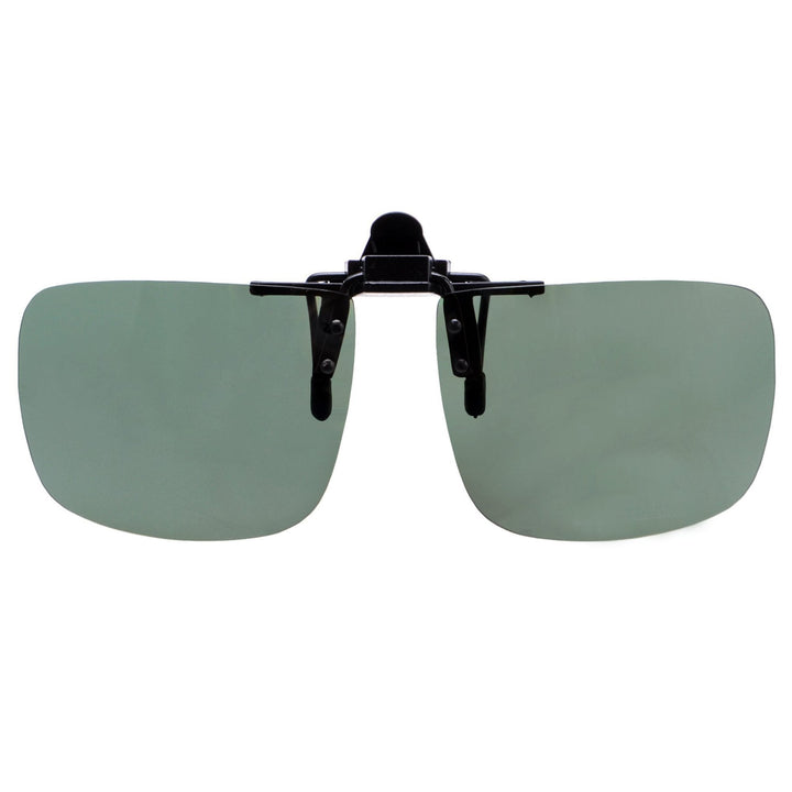Square Flip up Polarized Clip on Sunglasses F69 (60MMx48MM)