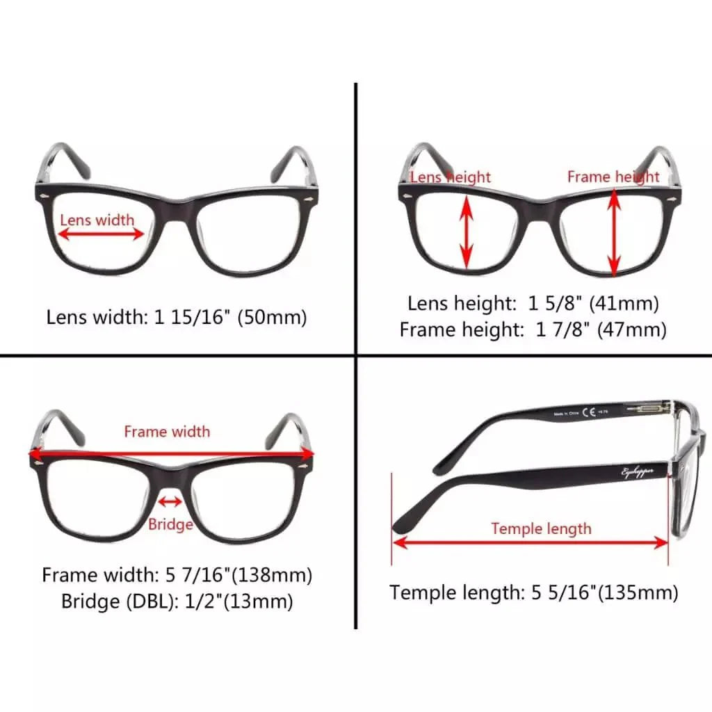 Classic Square Reading Glasses R080