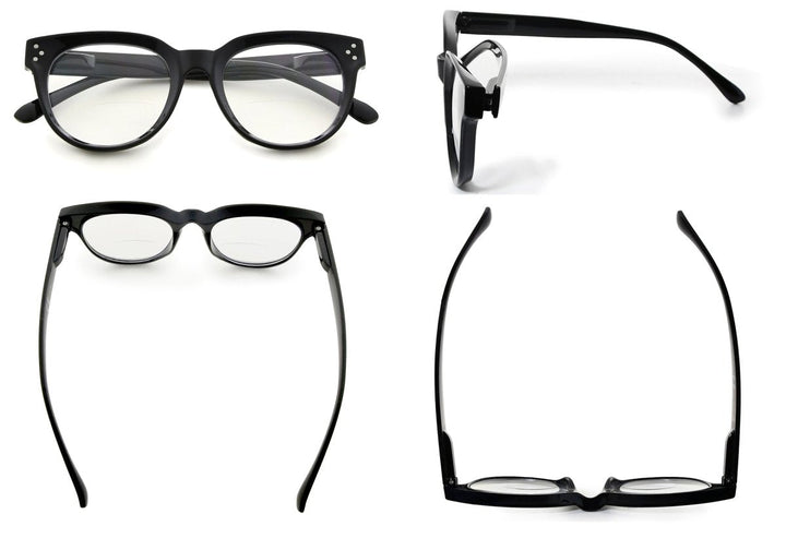 Stylish Thicker Frame Bifocal Reading Glasses BR9110
