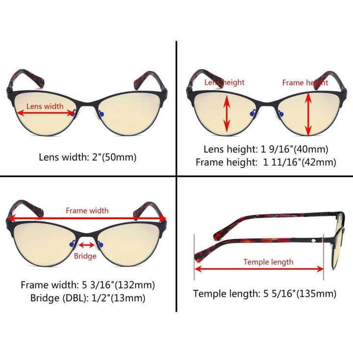 Stylish Blue Light Blocking Eyeglasses LX19021-BB60
