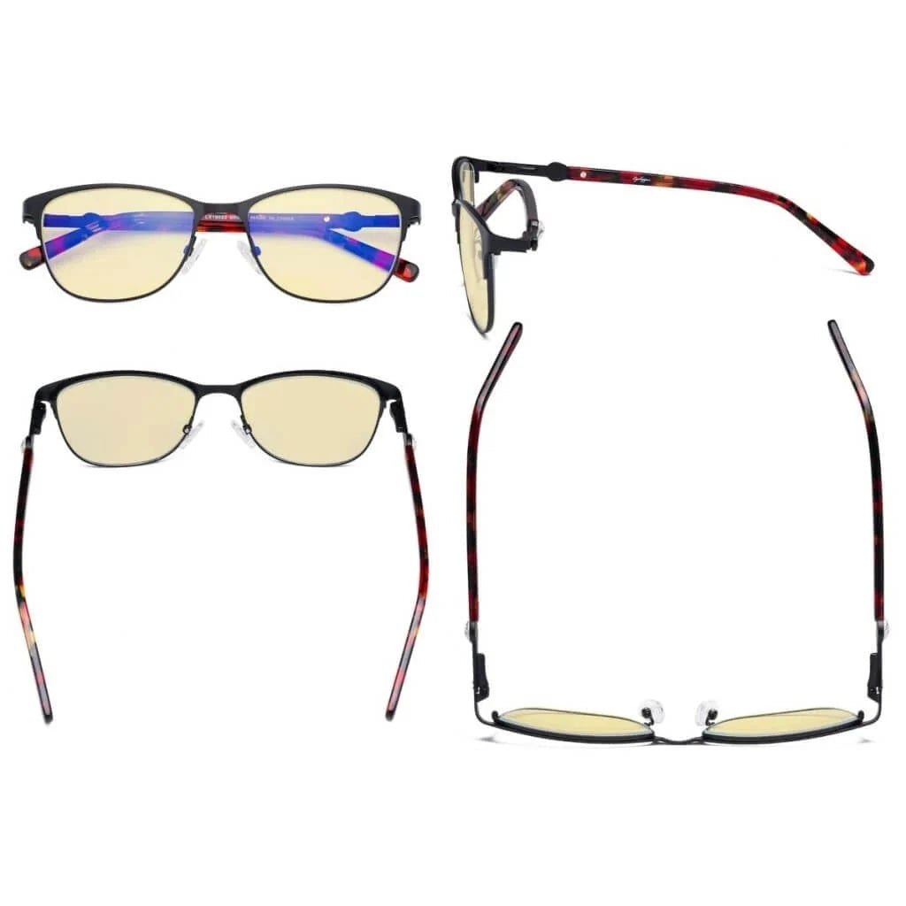 Stylish Blue Light Blocking Eyeglasses LX19022-BB60