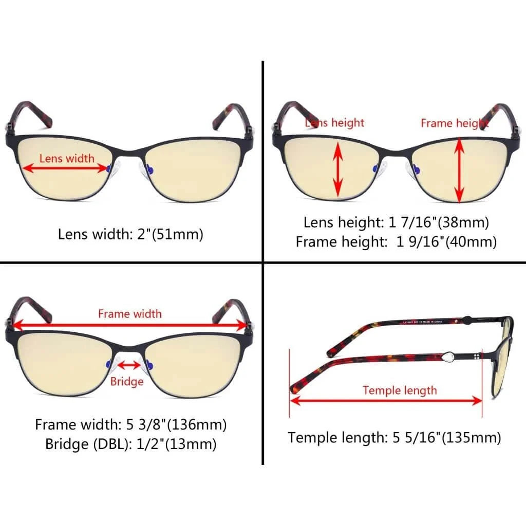 Stylish Blue Light Blocking Eyeglasses LX19022-BB60