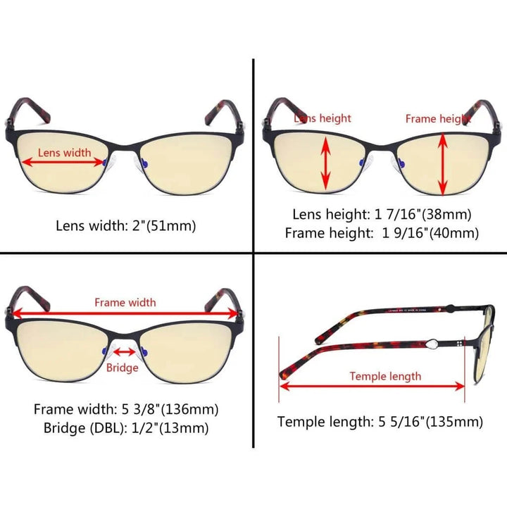Stylish Blue Light Blocking Eyeglasses LX19022-BB60