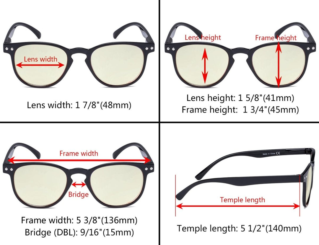 Blue Light Filter Reading Glasses UVR060
