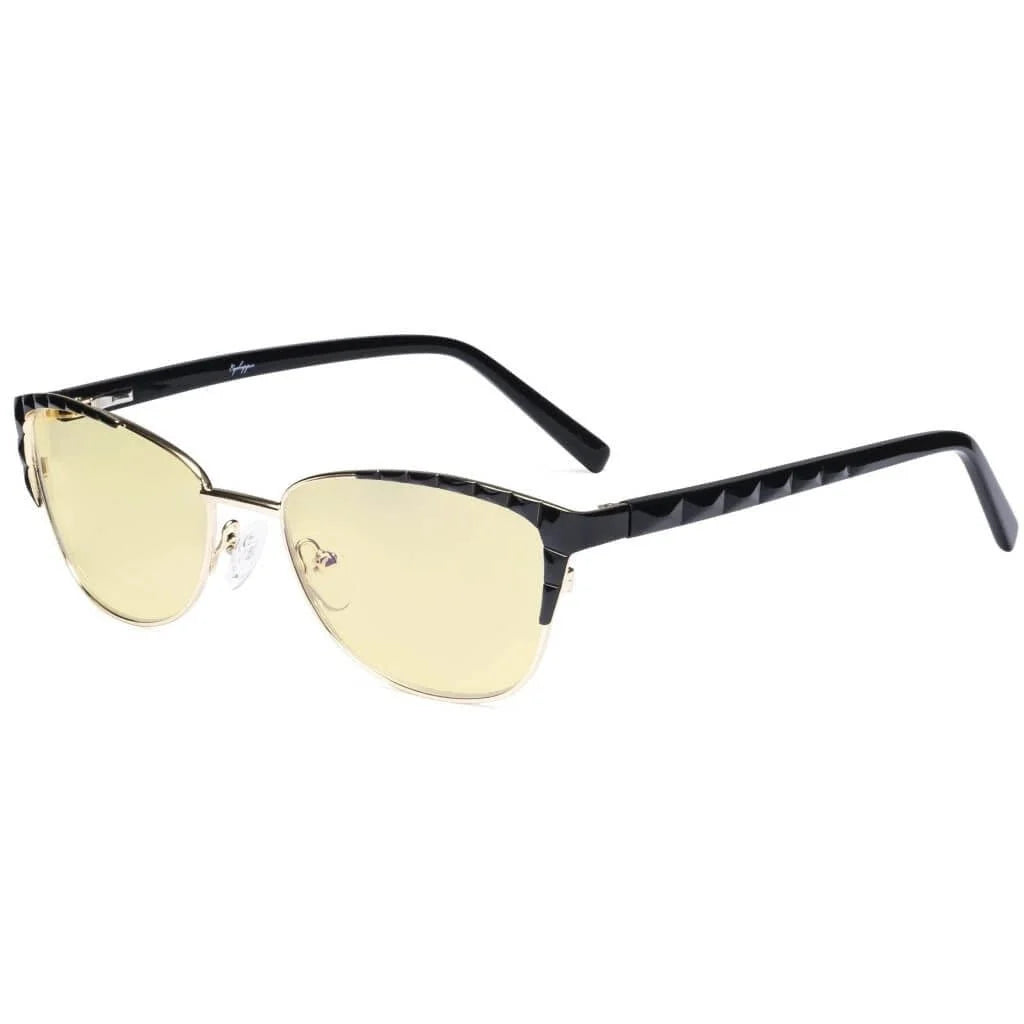 Stylish Cat-eye Blue Light Blocking Eyeglasses LX19016-BB60