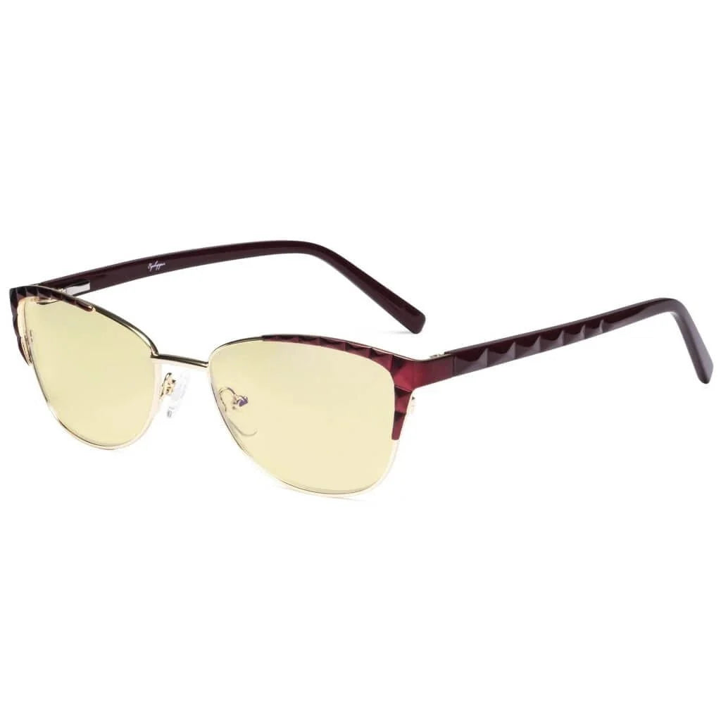 Stylish Cat-eye Blue Light Blocking Eyeglasses LX19016-BB60