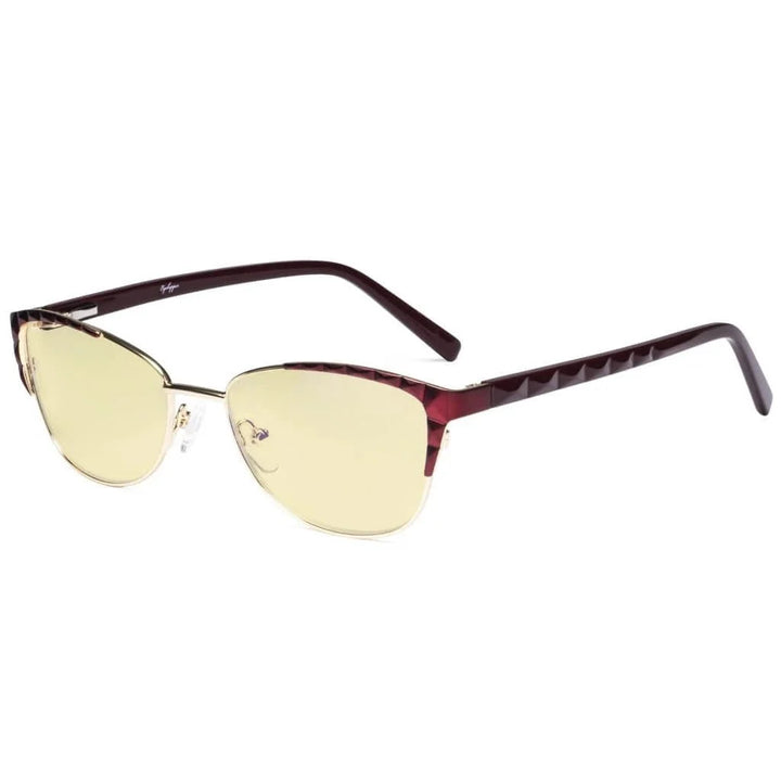 Stylish Cat-eye Blue Light Blocking Eyeglasses LX19016-BB60