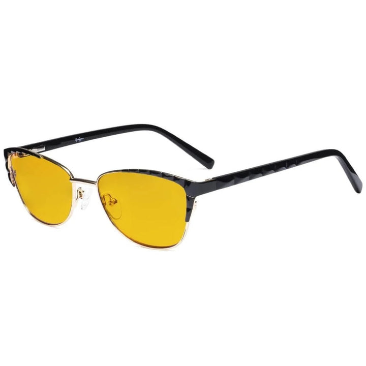 Stylish Cat-eye Blue Light Blocking Eyeglasses LX19016-BB90