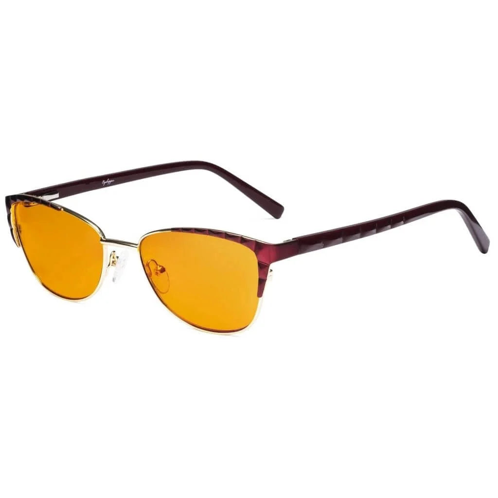 Stylish Cat-eye Blue Light Blocking Eyeglasses LX19016-BB98