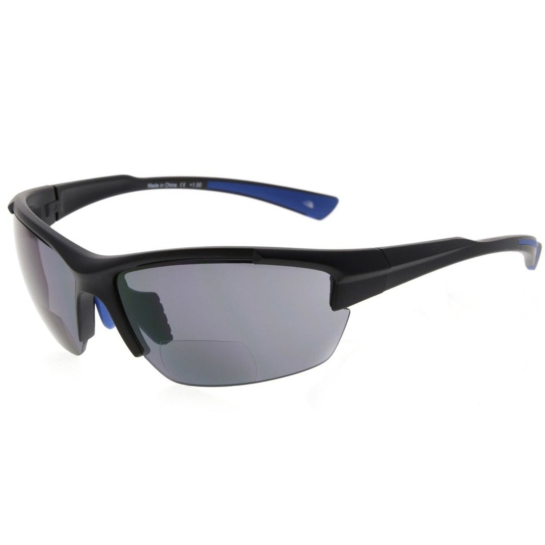 Half Rim Rectangle Bifocal Reading Sunglasses TR90