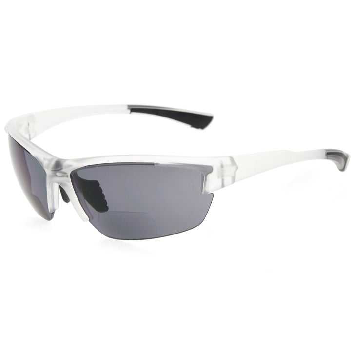 Half Rim Rectangle Bifocal Reading Sunglasses TR90