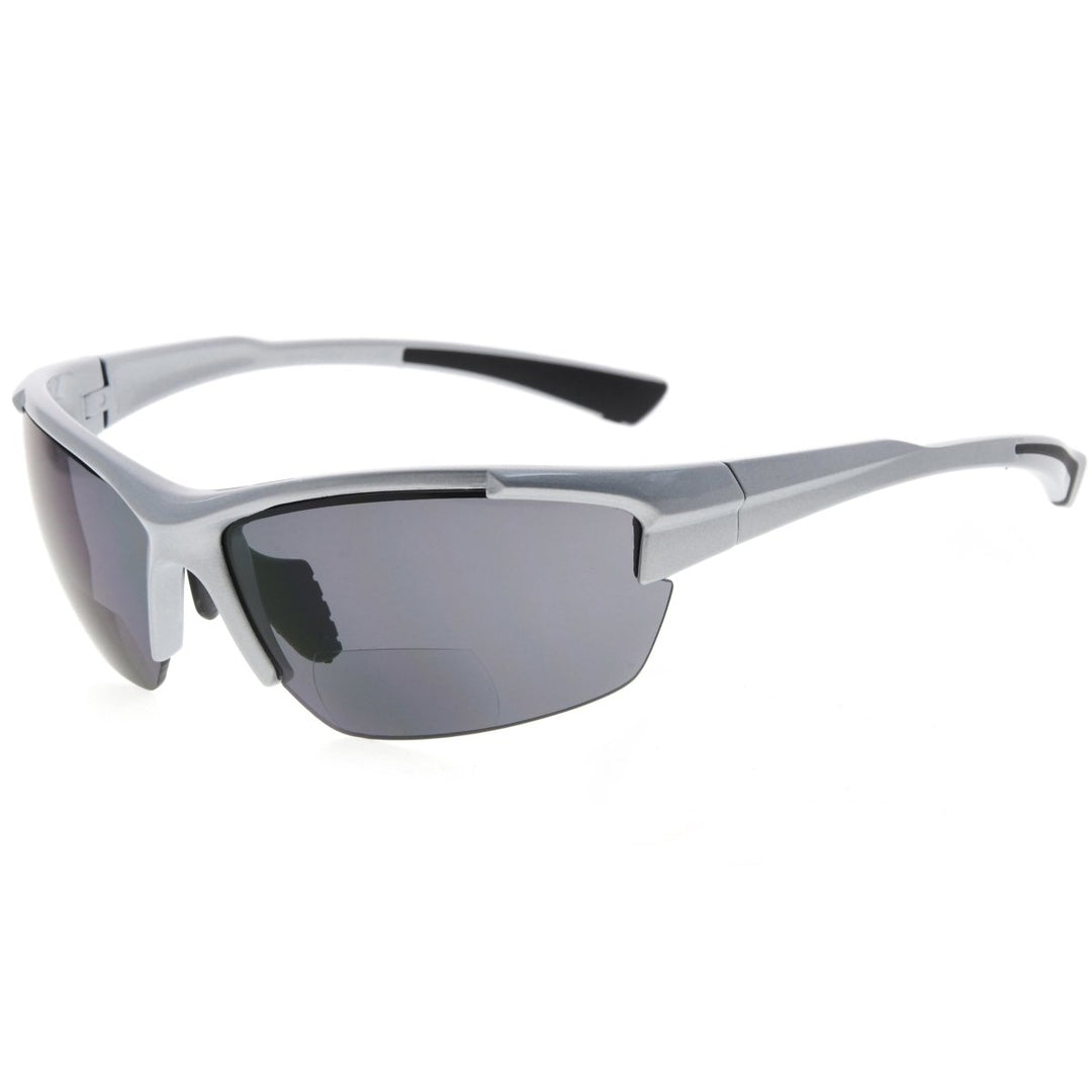 Half Rim Rectangle Bifocal Reading Sunglasses TR90