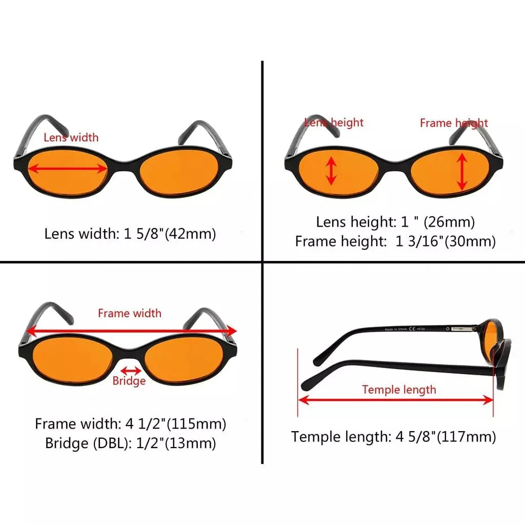 Stylish Oval Blue Light Blocking Eyeglasses for Kids DSK01