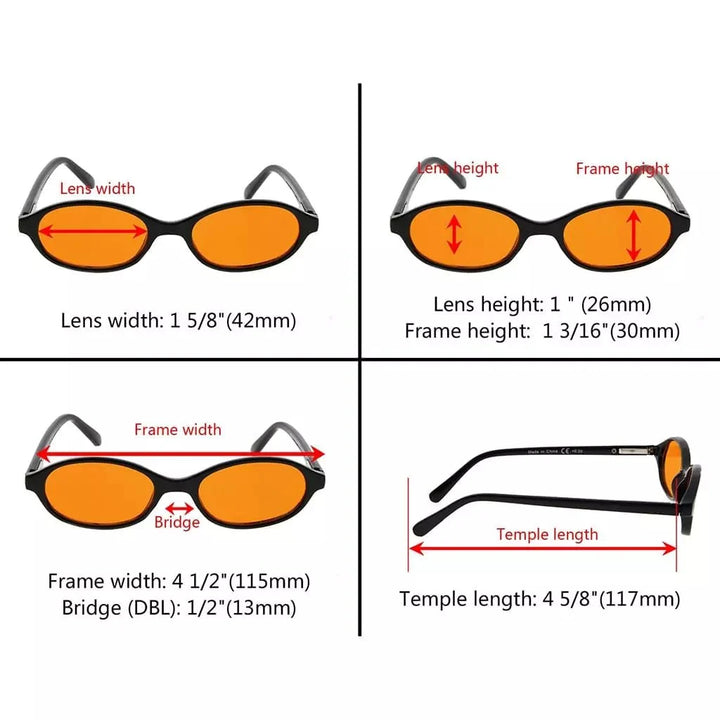 Stylish Oval Blue Light Blocking Eyeglasses for Kids DSK01