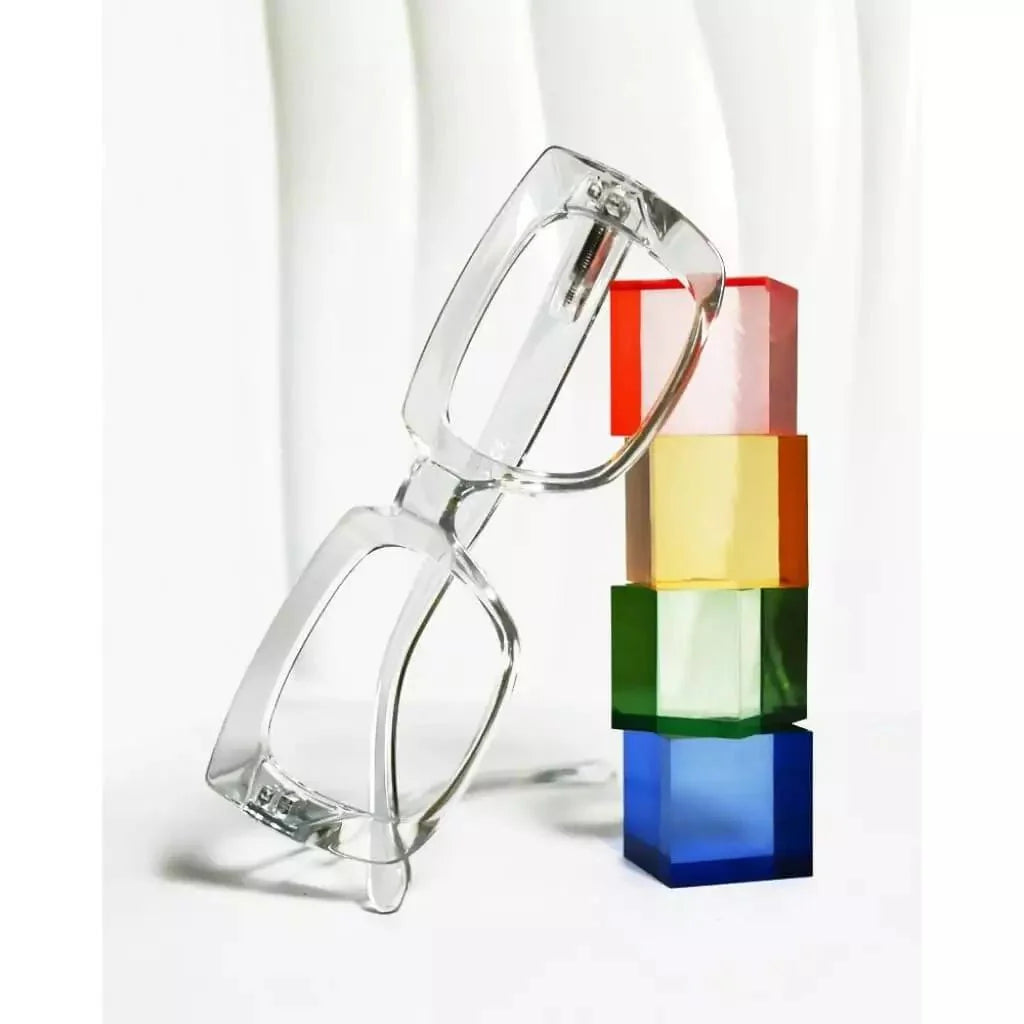 Thicker Frame Square Reading Glasses R9107-1
