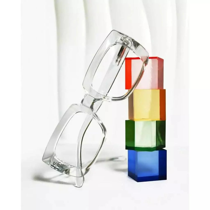 Thicker Frame Square Reading Glasses R9107-1