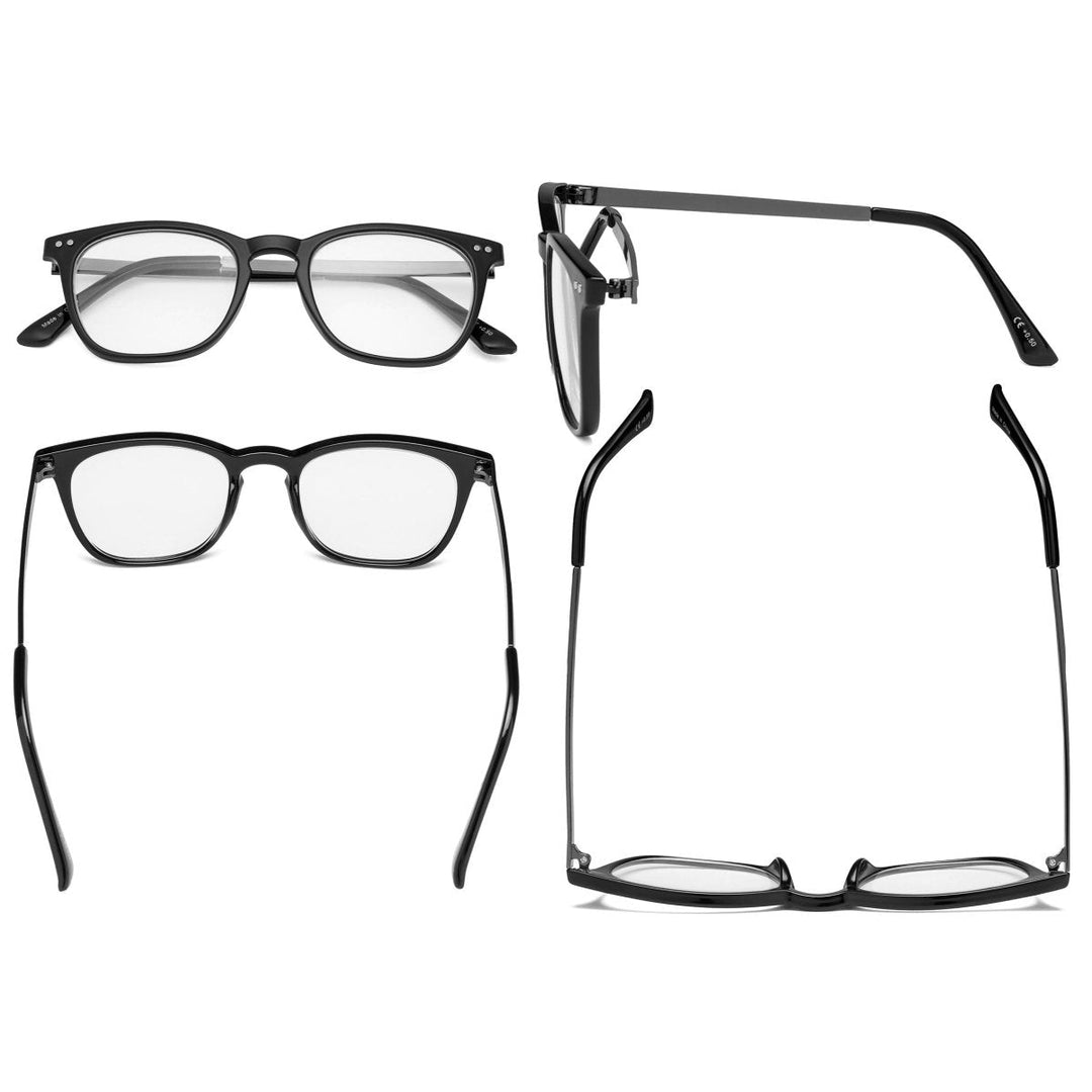 Gafas de lectura cuadradas con estilo Lectores de montura completa RJ003