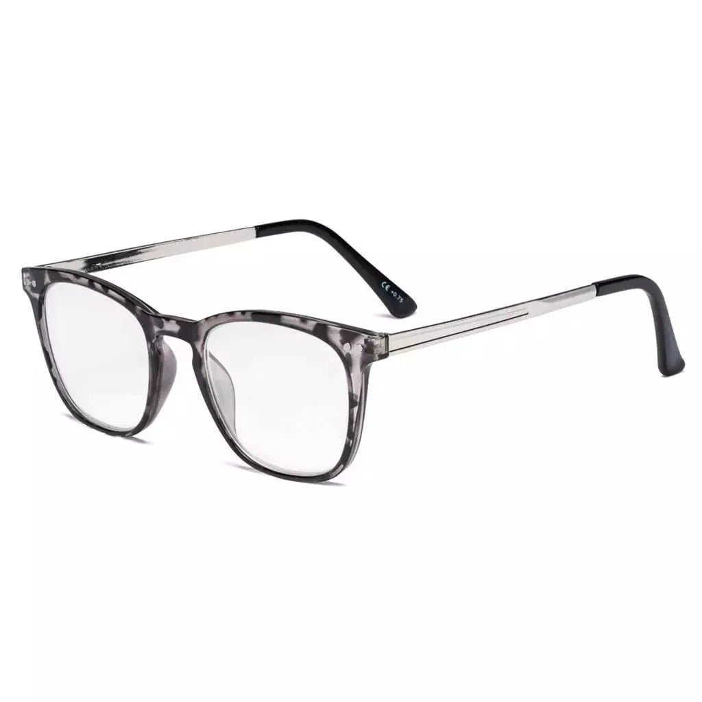 Stylish Square Reading Glasses Full Rim Readers RJ003