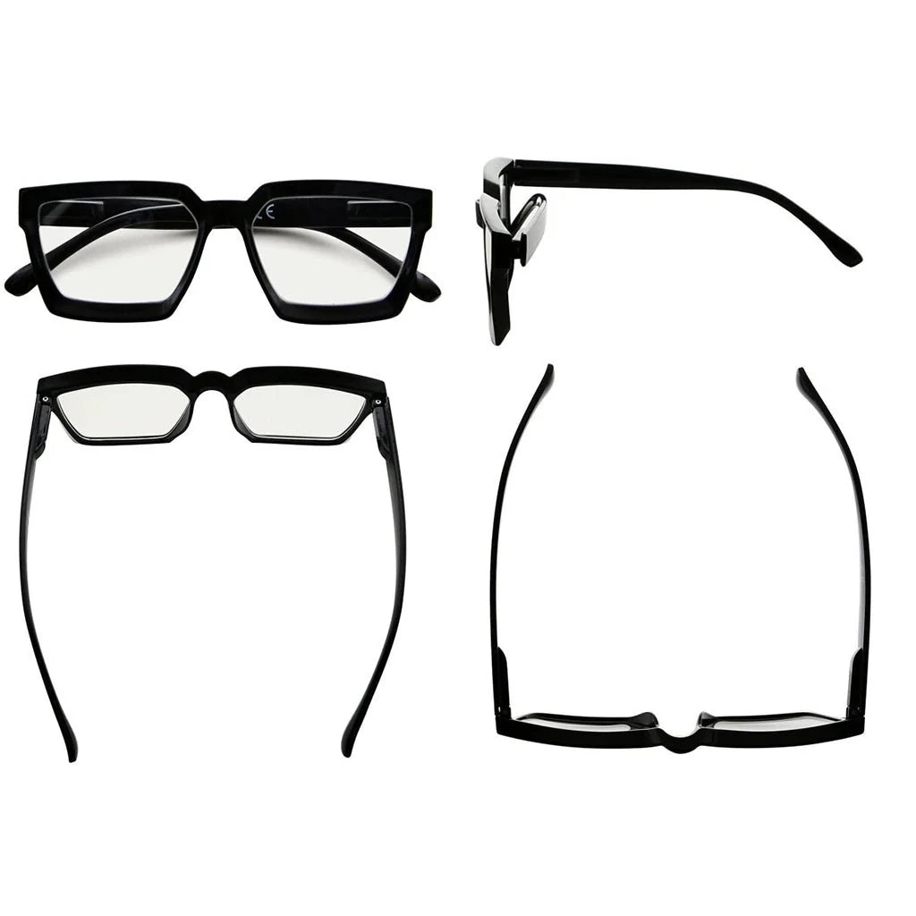Stylish Thicker Frame Multifocus Reading Glassses M2003